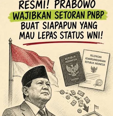 Regulasi Baru: Pelepasan Status WNI Kini Dikenakan Tarif Rp5 Juta