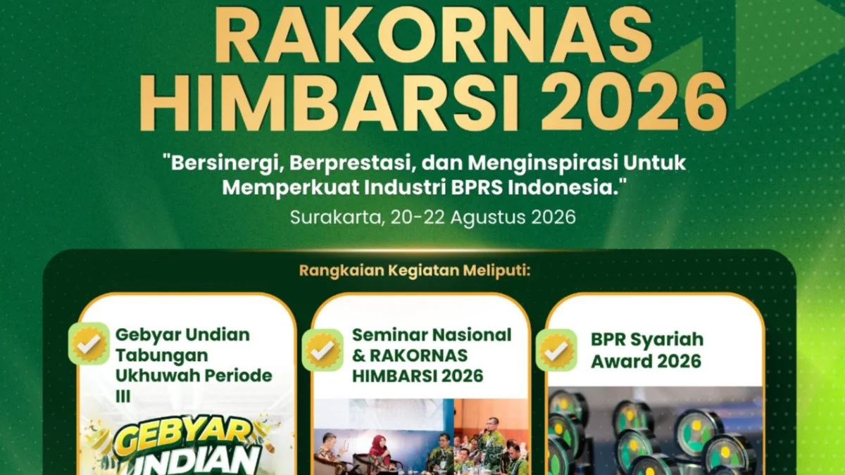 172 BPR Syariah Bakal Kumpul di Solo, Rakornas HIMBARSI 2026 Siap Digelar