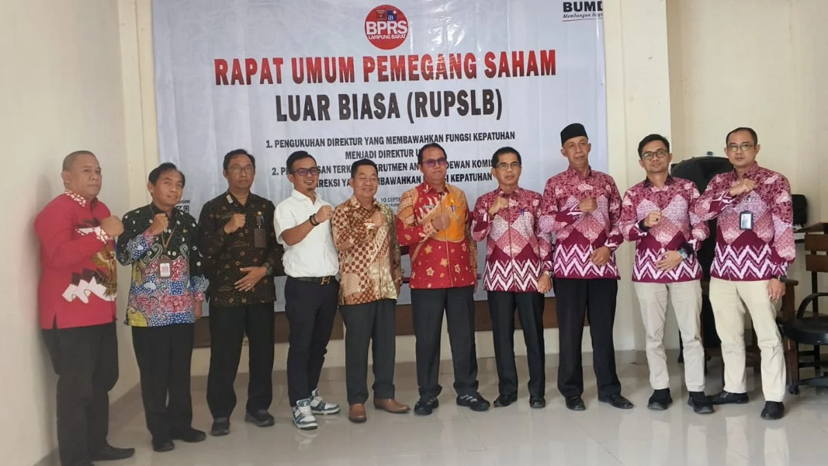 RUPS LB Digelar, Elmansyah Ditetapkan Jadi Direktur Utama BPR Syariah Lampung Barat