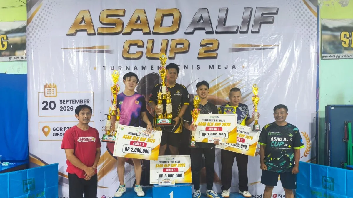 Asad Alif Cup 2026 Jadi Ajang Silaturahmi, 120 Peserta Adu Ketangkasan Tenis Meja