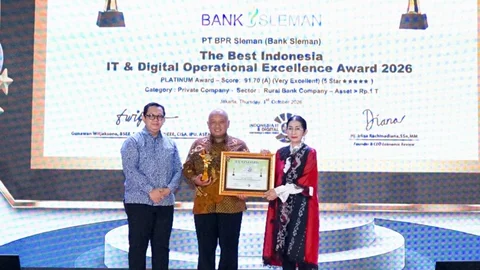 Bank Sleman Raih The Best Indonesia IT & Digital Operational Excellence Award 2026