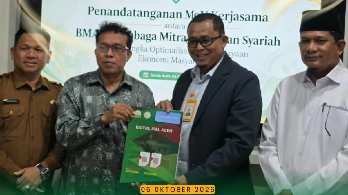 BPR Syariah Hikmah Wakilah Gandeng Baitul Mal Aceh, Perkuat Layanan Zakat dan Wakaf