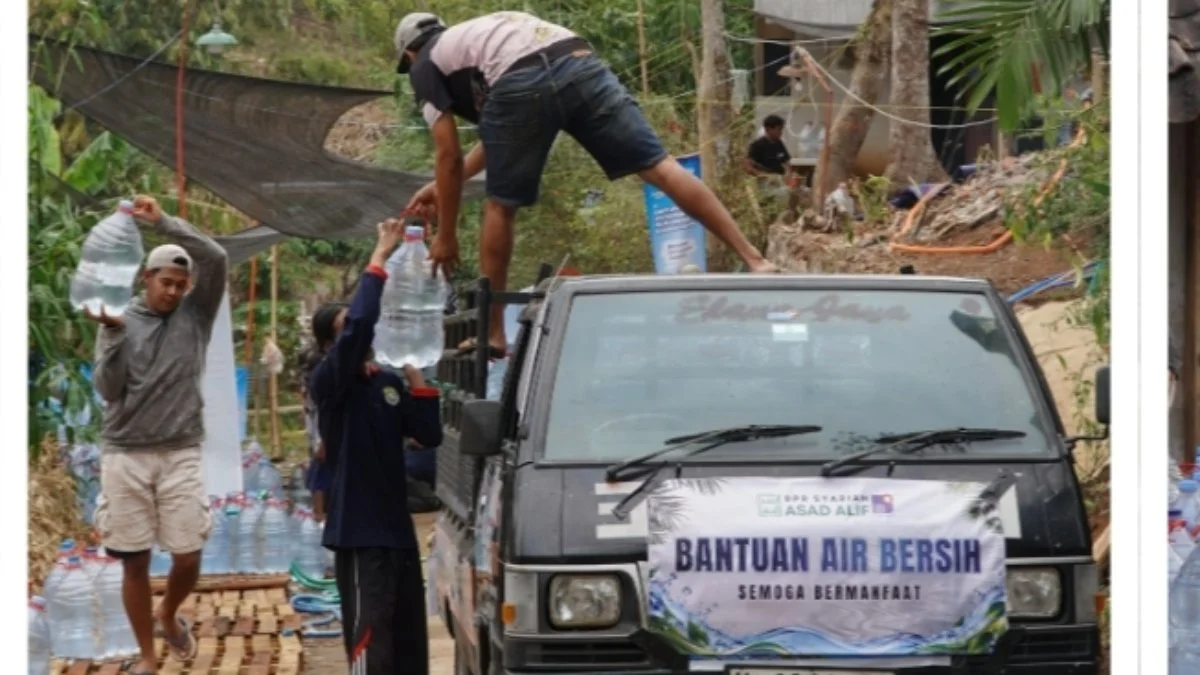 BPR Syariah Asad Alif Salurkan Bantuan Air Bersih bagi Warga Terdampak Kekeringan di Kendal dan Sukorejo