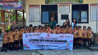 Semarak Bulan Inklusi Keuangan 2026, BPR Bank Daerah Gianyar Edukasi Siswa SDN 1 Bakbakan