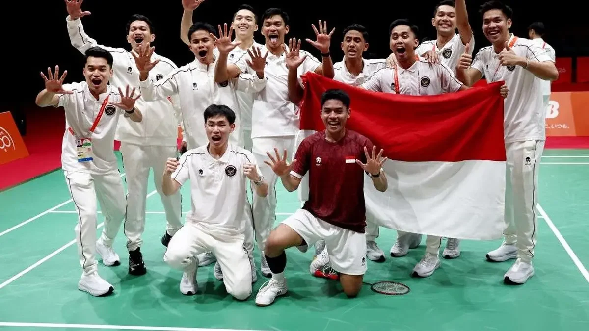 Foto: Tim Badminton Putra Indonesia di Asian Games 2026.